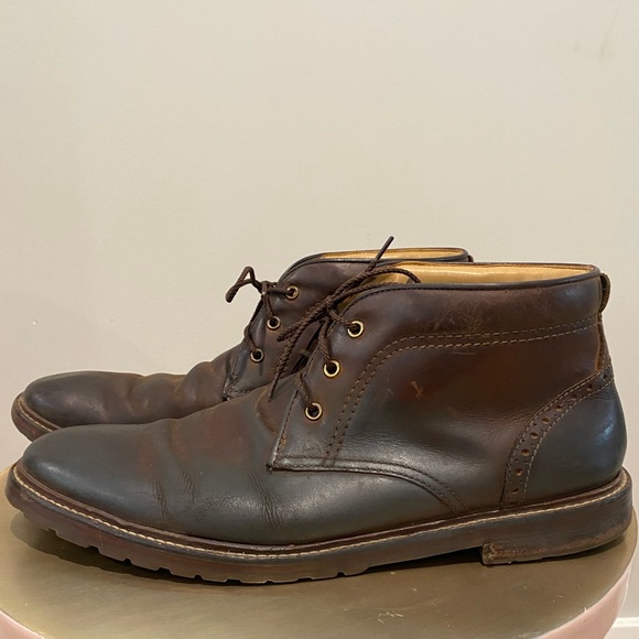 Florsheim FENWAY Plain Toe Chukka Boot Brown Mens Size 10.5 - Picture 2 of 15